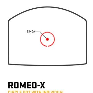 Sig Sauer Romeo-X Reflex Sight Open Pro Footprint Circle Dot - FDE