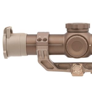 Sig Sauer Tango6T Rifle Scope 1-6x24mm 30mm FFP DWLR-556 Illum. FDE with DVO Factory Installed Alpha4 Mount / ARD & Flip-Back Caps