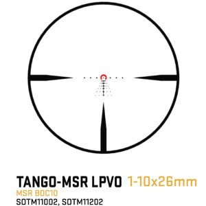 Sig Sauer TANGO-MSR LPVO Rifle Scope 1-10x26 34mm FFP BDC-10 Illum Black