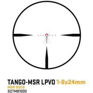 Sig Sauer Tango MSR LPVO Rifle Scope 1-8x24 30mm SFP BDC 8 Illum Black
