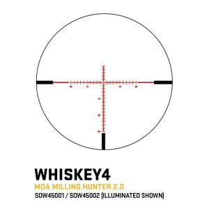 Sig Sauer Whiskey 4 Rifle Scope 5-20x50 30mm FFP MOA MIlling Hunter Non-Illum Exp ZeroStop Black