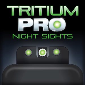 Truglo Tritium Pro Night Sights Fit Ruger LC9 LC9s LC380 - White Outline Front/Rear Green