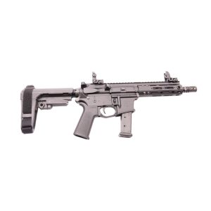 Alpha Foxtrot AF9-G.Pistol 9mm Luger 20rd Magazine 7.5" Barrel Blowback Operation Anodized Black Brace