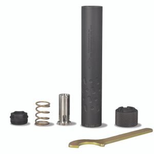 YHM 9mm Sidewinder M2 Direct Thread Suppressor 9mm Luger Aluminum/Steel Black 1/2?-28