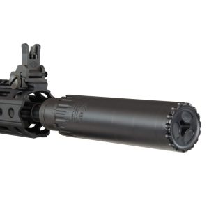 YHM Turbo T3 Suppressor with QD Flash Hider 5.56mm Stainless Steel/Cobalt 1/2x28