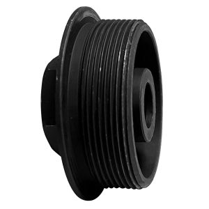 YHM R45 .45 Cal Direct Thread Suppressor .45 Auto Stainless Steel Black 5/8"-24