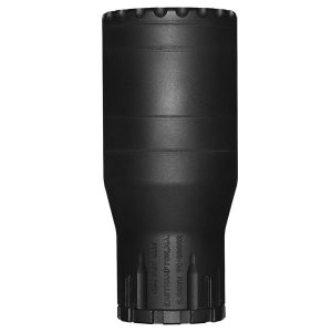 YHM Fat Cat 5.56mm QD Suppressor w/Mini sRx Muzzle Brake 5.56mm Stainless Steel/Cobalt 6 Black 1/2x28