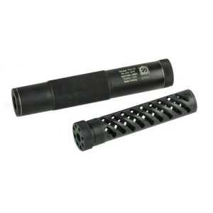 Inland PM-22 Direct Thread Suppressor - .22 Rimfire Aluminum/Replaceable Polymer Monocore Baffle Black 1/2x28