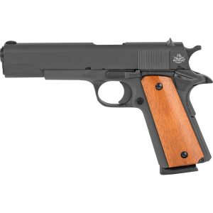 Rock Island M 1911 GI Standard Handgun .45 ACP 8/rd Magazine 5" Barrel Black with Wood Grips MA/MD Compliant