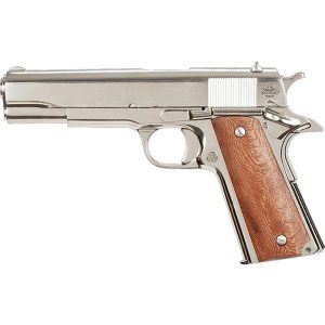 RIA GI Standard Full Size 1911 Nickel  Handgun .38 Super 10rd Magazine 5" Barrel