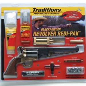 Traditions 1851 Navy Redi-Pak Black Powder Revolver / Walnut / Brass .44 Cal 7.375" Blued Barrel