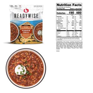 Readywise High Plateau Veggie Chili Soup - 3oz