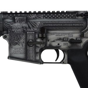 Shark Coast Tactical "Armed Forces Grey" SCC-15 Lower Rifle 5.56mm 30rd Magazine 16" Barrel 15" MLOK Handguard