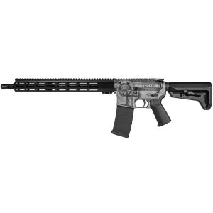 Shark Coast Trump 2.0 AR-15 Rifle 5.56 30rd Magazine 16" Barrel Distressed Silver Black