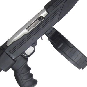 ATI German Sports Rotary Rifle Magazine Drum Ruger 10/22 .22 LR Black Polymer 110/rd