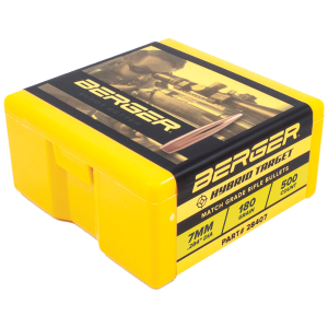 Berger Match Grade Target Bullets 7mm .284" 180 gr Hybrid Target 500/ct