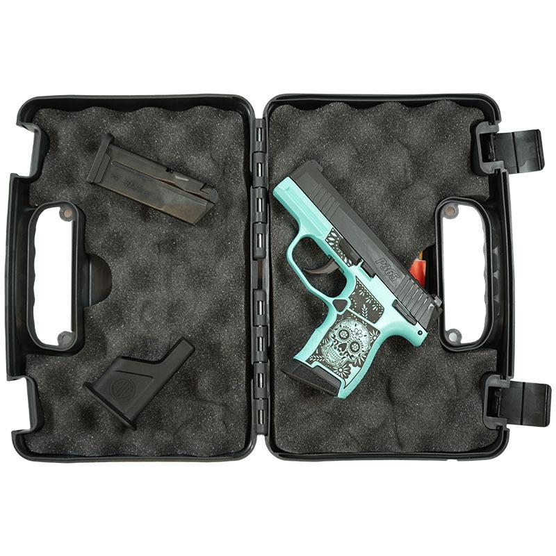 Sig Sauer P365-380-BSS-MS Exclusive "Sugar Skull" Robin's Egg Blue Glitter Handgun .380 10rd Magazines (2) 3.1" Barrel