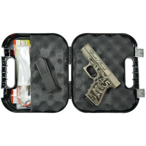 Glock 19 Gen 3 Custom "Trump 2024" Compact Handgun 9mm Luger 15rd Magazines (2) 4.02" Barrel Crushed Silver Distressed Black USA