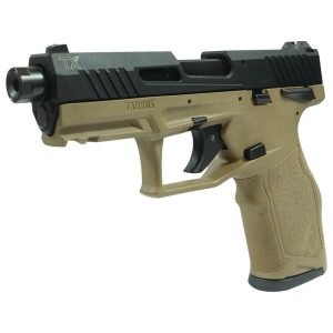 Taurus 2TX22 Handgun .22 LR 10(2)rd Magazines 4.6" Threaded Barrel Black Slide/FDE Frame