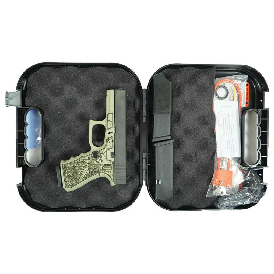 Glock 19 Gen 4 "American Made-Farm" Compact Handgun 9mm Luger 15rd Magazines(2) Verde Finish 4" Barrel