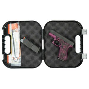 Glock 43X "Paisley Grip" Black Cherry Handgun 9mm Luger 10rd Magazines(2) 3.4" Barrel  Accessory Rail USA Made