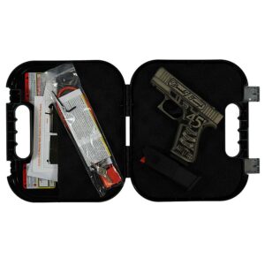 Glock 43x MOS Custom "Trump 2024 Crushed Silver Distressed" Subcompact Handgun 9mm Luger 10rd Magazines (2) 3.41" Barrel Black 5.5lb Trigger Front Rail Austria