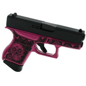 Glock 43 Custom "Sugar Skull" Pink Medusa Subcompact Handgun 9mm Luger 6rd Magazines (3) 3.4" Barrel Frame Only