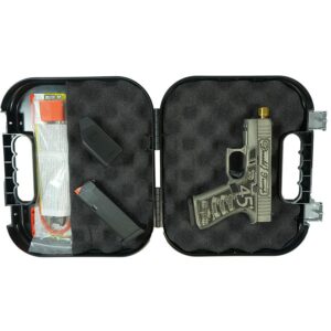 Glock 43X "Trump" Gold Barrel Edition Handgun 9mm Luger 10rd Magazines(2) 3.9" Threaded Barrel Accessory Rail USA Made