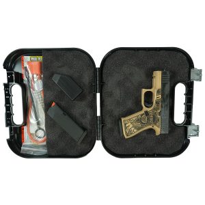 Glock 43x Custom "Country" Sand Handgun 9mm Luger 10rd Magazines (2) 3.4" Barrel Accessory Rail USA Made