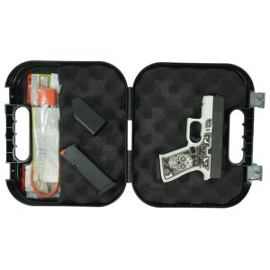 Glock 43X "Sugar Skull" Black & White Handgun 9mm Luger 10rd Magazines(2) 3.4" Barrel Accessory Rail USA Made