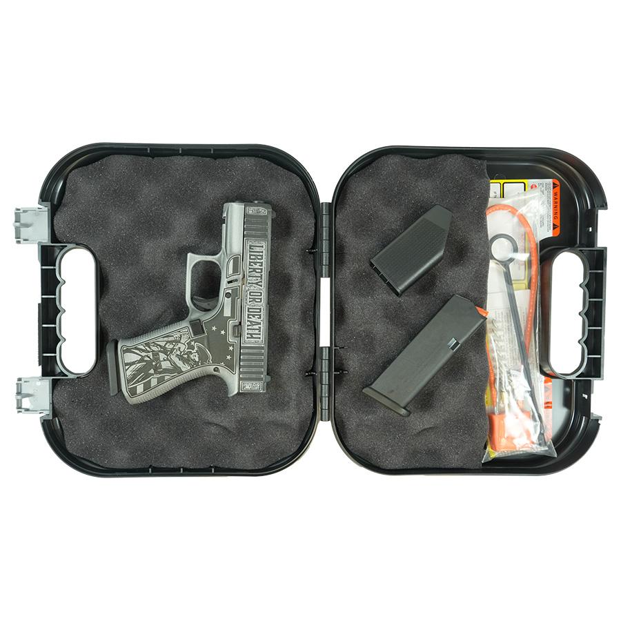Glock 43x  "Liberty or Death" Subcompact Handgun 9mm Luger 10rd Magazines (2) 3.4" Barrel Accessory Rail USA Made