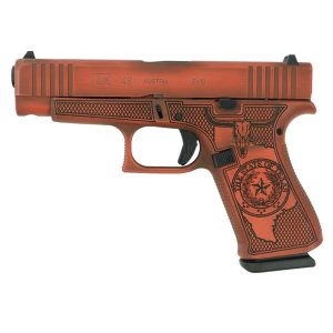 Glock 48 Custom "Texas Orange" Handgun 9mm Luger 10rd Magazines (2) 4.17" Barrel Austria
