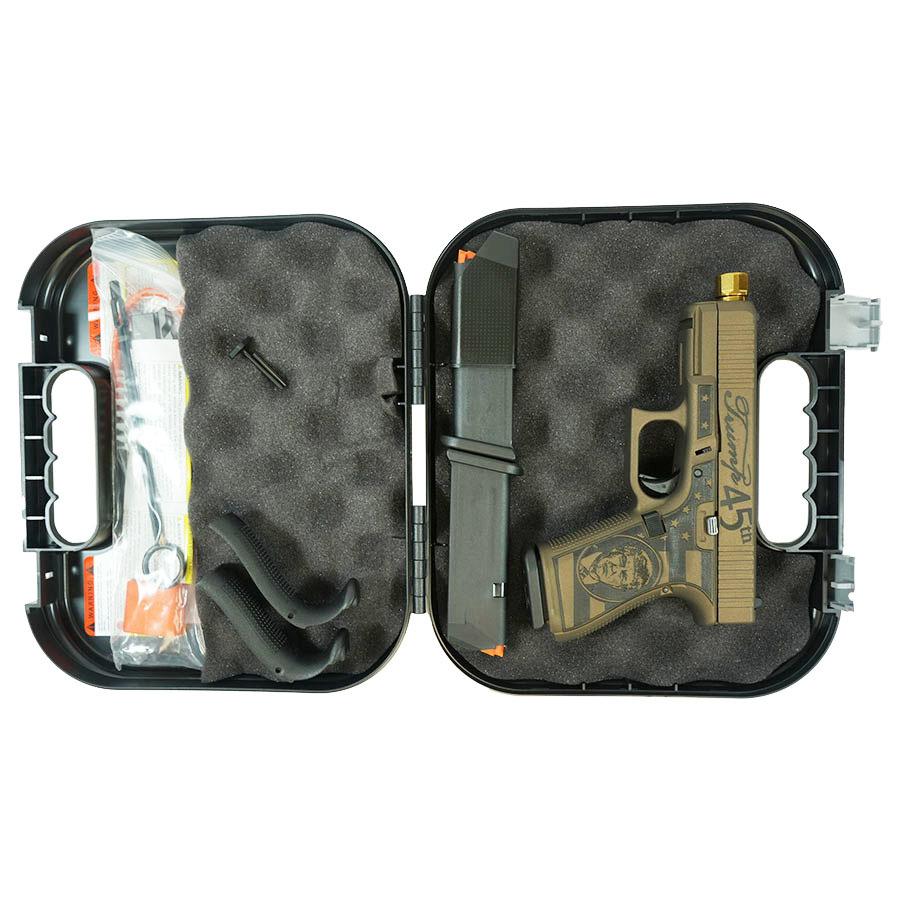 Glock 19 Gen 5 Custom "Trump" Compact Handgun 9mm Luger 15rd Magazines (3) 4.6" Threaded Barrel Austria