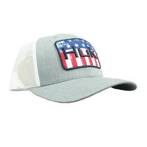 Huk Salute Trucker Hat Heather Grey