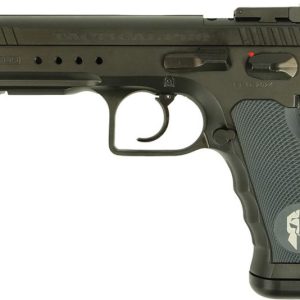 IFG Tanfoglio Defiant Tactical Pro Handgun 9mm Luger 17(1)&20(1)rd Magazines 4.9" Threaded Barrel OR Black