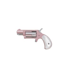 NAA 22M Rose Handgun .22 WMR 5rd Capacity 1.13" Barrel  Bird Head Pearl Grip Pink Cerekote