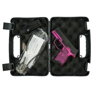 Sig Sauer P365 Exclusive "Pink Filigree" Handgun 9mm Luger 10rd Magazine(2) 3.1" Barrel Manual Safety X-RAY 3 Sights Optic Ready